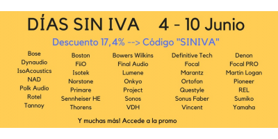 4-10 Junio - DIAS SIN IVA en NOVOMUSICA